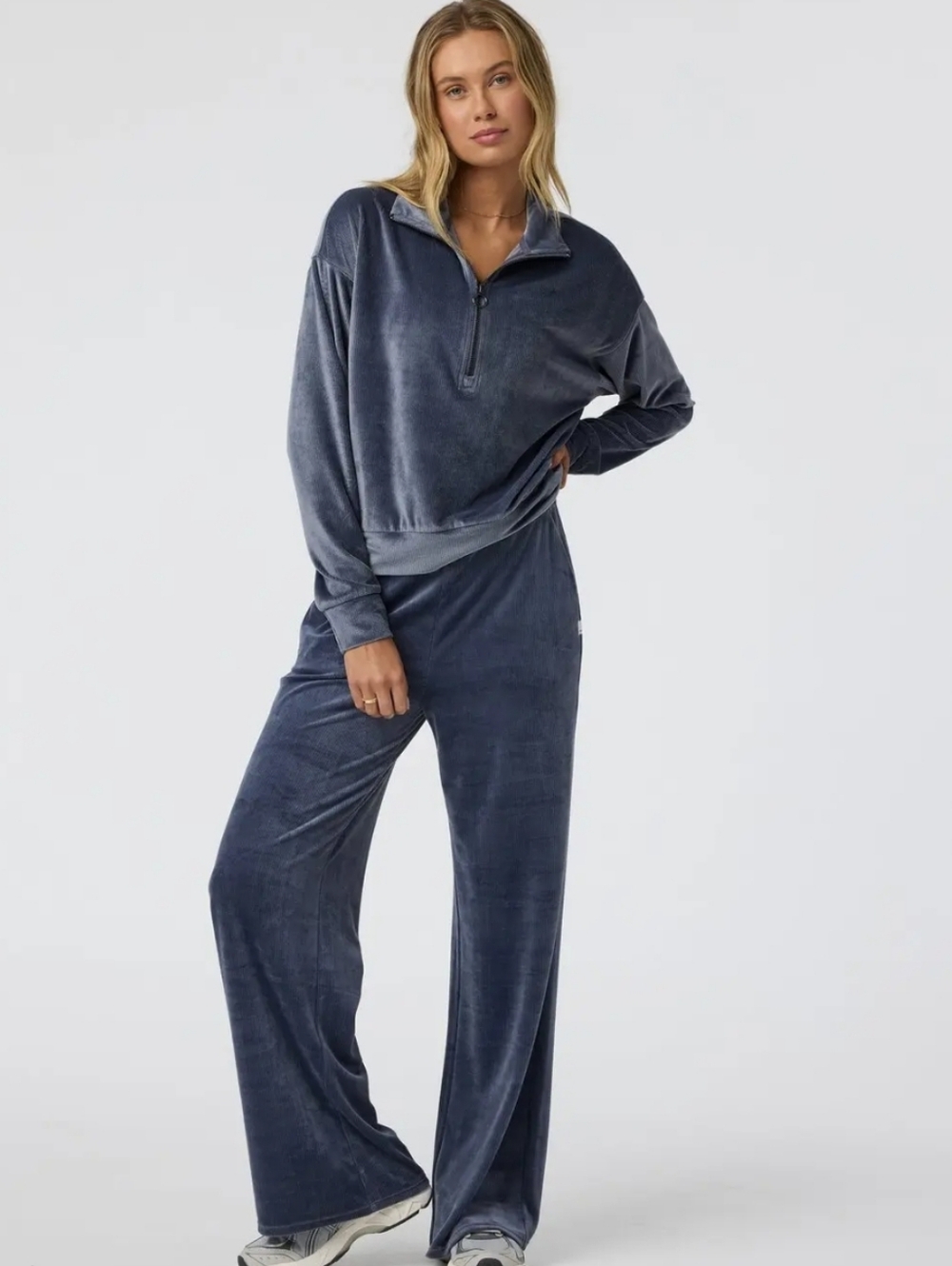 Vuori Half-Zip Wideleg Lounge Set